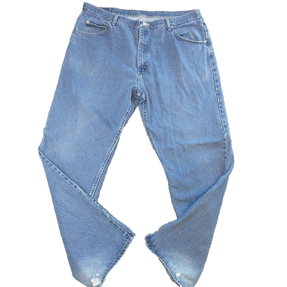 Wrangler Mens Relaxed Fit Jeans 40x31 Blue Denim 976T1DR Medium Wash Straight